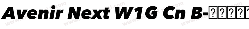 Avenir Next W1G Cn B字体转换